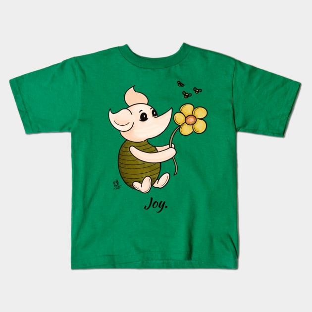 Piglet - Joy Kids T-Shirt by Alt World Studios